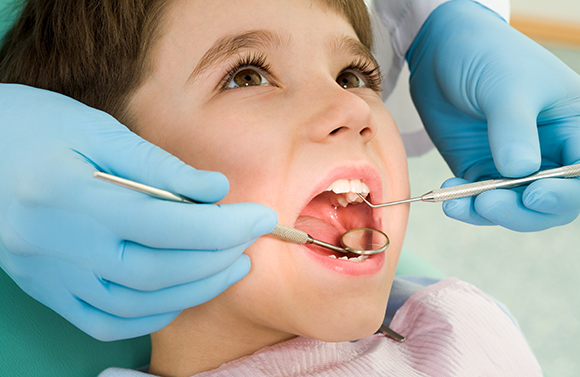 Pediatric Dentist and Family Dentistry in Shoreline young boy at dentist 